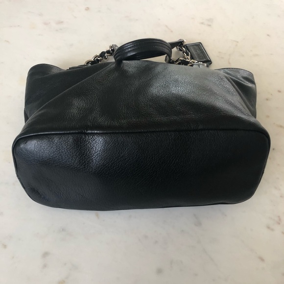 Coach Black Leather Shoulder Bag - Picture 7 of 9